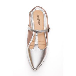 Sapatilha Mississipi Slingback Feminina Mb552-05 Prata