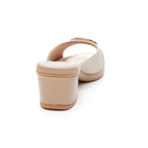 Tamanco Piccadilly Salto Médio Feminino Soft 566057 Off-White