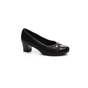 Sapato Piccadilly Salto Médio Feminino Soft 110174 Preto