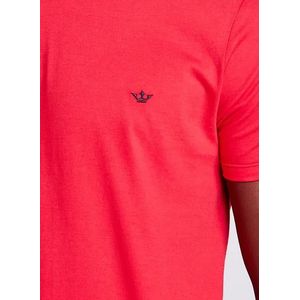Camiseta Manga Curta Docthos Malha Basica Slim 119092 Vermelho