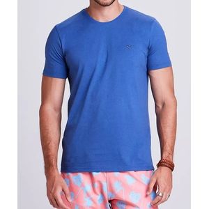 Camiseta Manga Curta Docthos Malha Basica Slim 119092 Azul