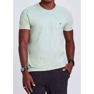 Camiseta Manga Curta Docthos Malha Basica Slim 119092 Verde Claro