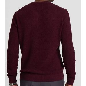 Suéter Docthos Gola Redonda Masculino Texturizada 638 766947 Bordo