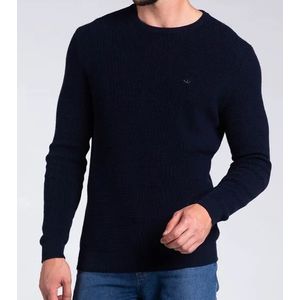 Suéter Docthos Gola Redonda Masculino Texturizada 638 766947 Marinho