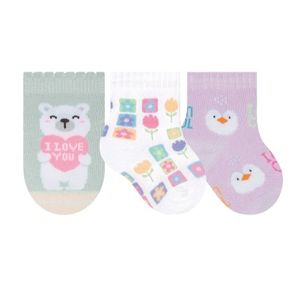 Kit 3 Meias Recém-Nascido Selene Blister Meninas 1030.998 Sortido