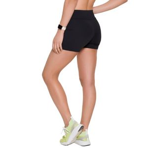 Shorts Selene Em Poliamida Feminino 24847.001 Preto
