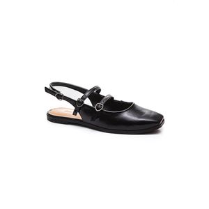 Sapatilha Dakota Slingback Feminina Strass Da492 Preto