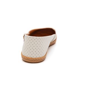Sapatilha Moleca Alpargata Feminina Perfurada Flat 5287.210 Off-White