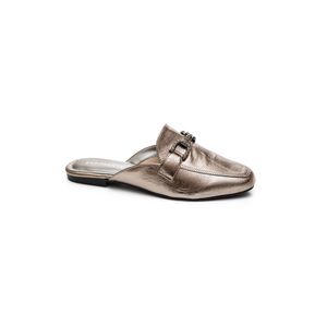 Sapatilha Via Marte Mule Feminino Efeito Envelhecido 124-001-01 Prata