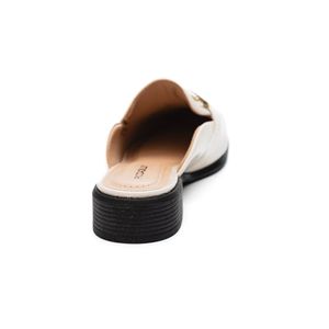 Sapato Piccadilly Maxi  Mule Feminino Silvia 662002 Off-White