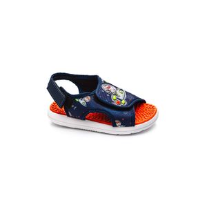 Sandália Molekinho Papete Infantil Menino Velcro 2619.212 Marinho