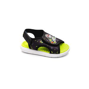 Sandália Molekinho Papete Infantil Menino Velcro 2619.212 Preto