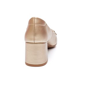 Sapato Santinelli Scarpin Feminino Champagne 1534-075 Ouro