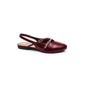 Sapatilha Dakota Slingback Feminina Verniz G9838-01 Bordo