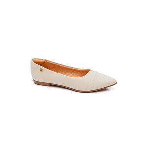 Sapatilha Santinelli Feminina Bico Fino 1266-744 Off-White