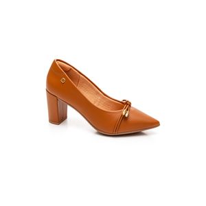 Sapato Santinelli Scarpin Feminino Salto Alto 1544-03 Caramelo