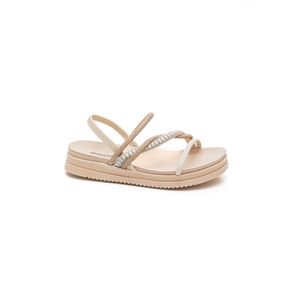 Sandália Mississipi Papete Feminina Brilho  Mb302-01 Off-White
