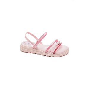 Sandália Pink Cats Rasteira Juvenil Menina Brilho V4512 Rosa
