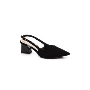 Sapato Bebecê  Scarpin Feminino  Salto Geométrico T3818-522 Preto
