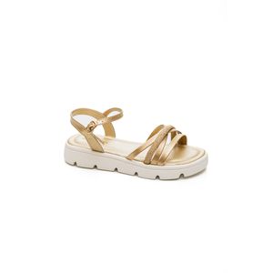Sandália Worldcolors Infantil Menina Duda 354.009-987 Ouro