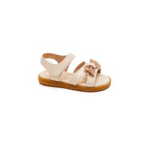 Sandália Pequito Rasteira Juvenil Menina Strass 95.306 Off-White