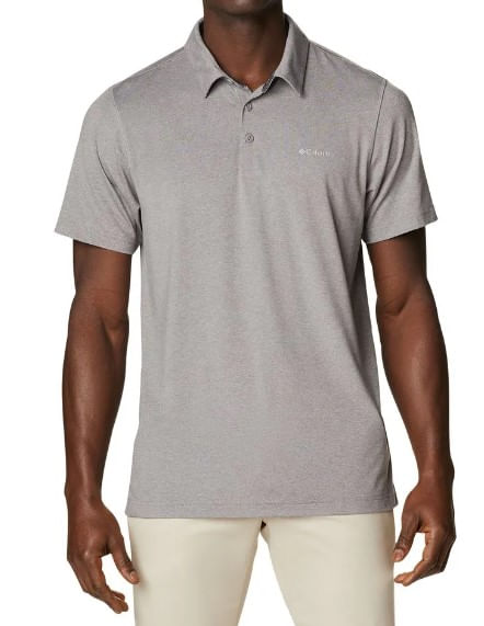 Polo-Columbia-Masculina-Tech-Trail™-1768701-Cinza