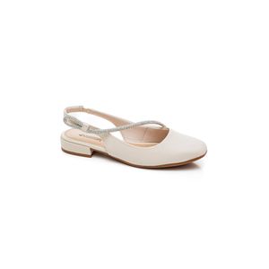 Sapatilha Mississipi Feminina Strass Ma337-02 Off-White