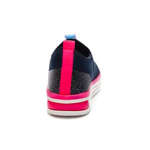Tênis Novopé Infantil Menina Be Free Led 72001016 Marinho