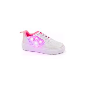 Tênis Pampili Casual Juvenil Menina Led 736.025 Branco