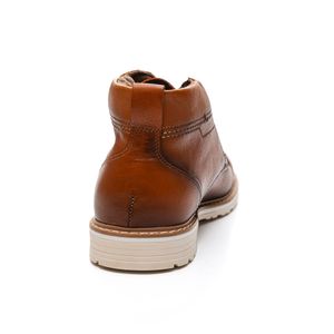 Bota Pegada Masculina Flat Em Couro 126205-03 Caramelo