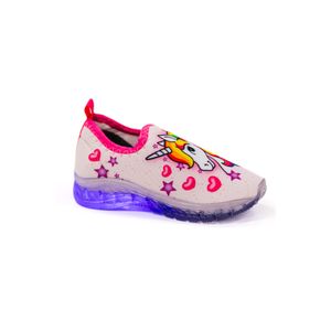 Tênis Crik Led Infantil Menina X13-Unicornio Rosa