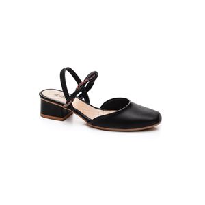 Sapato Mississipi  Salto Baixo  Feminino Mb372-06 Preto