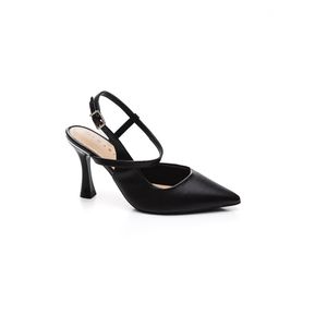 Sapato Ramarim Slingback Feminino Salto Fino 2418233-09 Preto