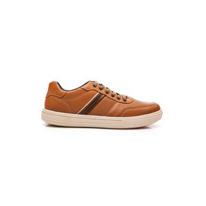 Sapatênis Pegada Casual Masculino Couro 111502-02 Caramelo