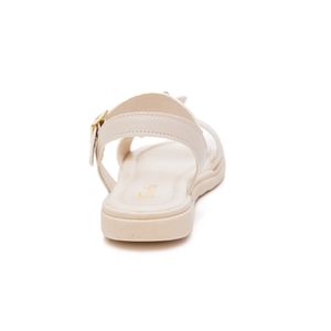 Sandália Tininha Infantil Menina Flor 08.085 Off-White