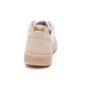 Tênis Via Marte Casual Feminino Detalhe Nobuck 130-004-01 Bege