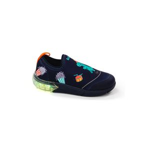 Tênis Bibi Led Infantil Menino Luz Space 1228069 Preto