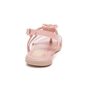 Sandália Doce Pé Rasteira Infantil Menina Strass 5041-022 Rosa