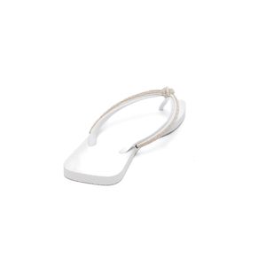 Chinelo Sua Cia Mini Square Juvenil Menina Strass 9900.5900new Branco