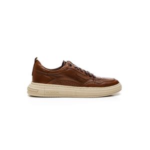 Sapatênis Democrata Denim Jake Masculino Couro 240201-004 Marrom