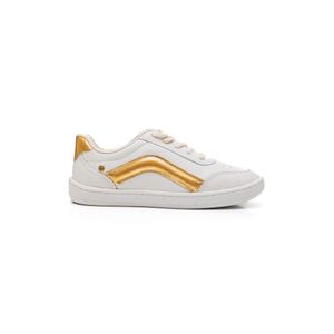 Tênis Tanara Casual Feminino Couro T8781-04 Off-White