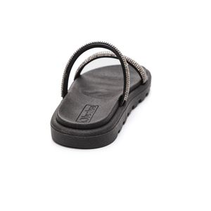 Chinelo Lue Lua Papete Infantil Menina Strass 141000-562 Preto
