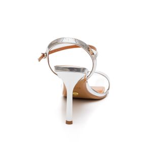 Sandália Vizzano Salto Lápis Feminina  Stiletto 6516.200 Prata