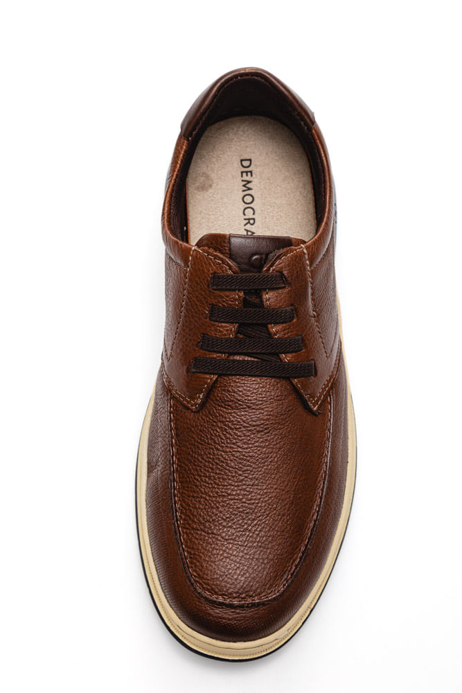 Leather Sapato Conforto Couro Democrata Air Full Sapatenis