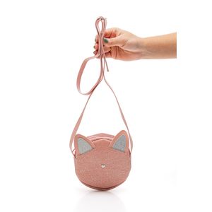 Bolsa Molekinha Tiracolo Infantil Menina Gatinho 20007.2 Rosa