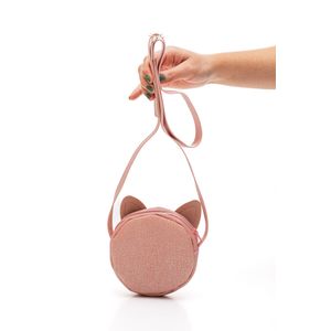 Bolsa Molekinha Tiracolo Infantil Menina Gatinho 20007.2 Rosa