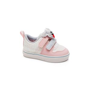 Tênis Klin Casual Bebe Menina Velcro 259.065-13537 Branco