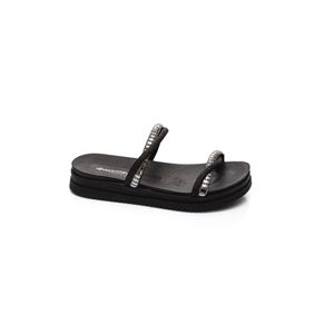 Chinelo Mississipi Papete Feminina Strass Mb301-03 Preto