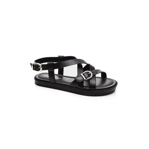 Sandália Moleca Casual Feminina Fivela 5413.1130 Preto