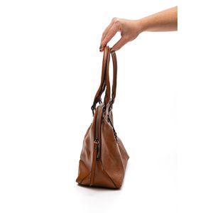 Bolsa Semax Alça De Mão Feminina Alice Palucci Napa Al2354 Marrom